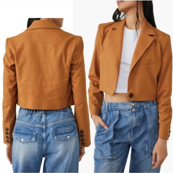 We The Free Jackets & Blazers - We The Free Block Party Cropped Blazer Women’s Size Large
